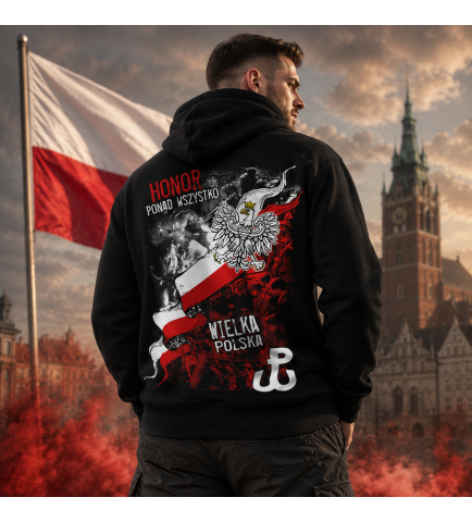 BLUZA Z KAPTUREM HONOR
